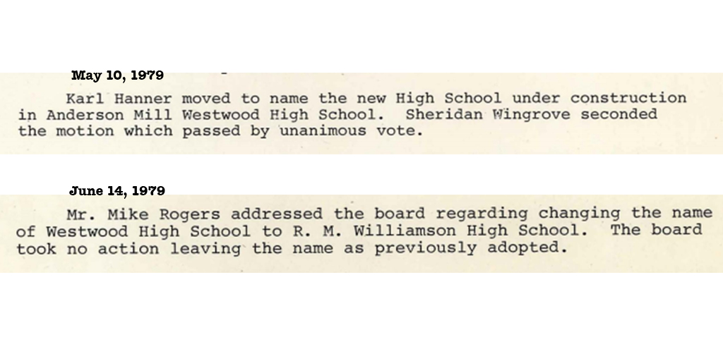 1979-05-10 Westwood High School named