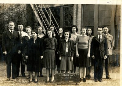 1941-1942 faculty of Round Rock ISD