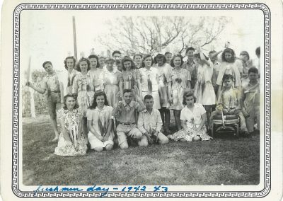 Freshmen students during Freshman Day 1942-43