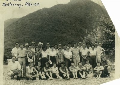 Group shot taken during Senior trip to Mexico, 1954