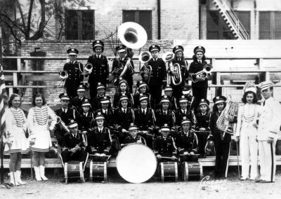 1940-41 Band with teacher Milton Dusek