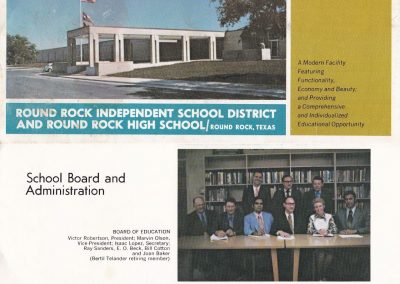 Front and back panel of 1971 promotional brochure