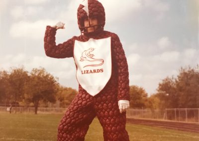 1982 C.D. Fulkes Lizard mascot