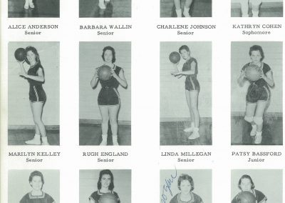 1960 Girls Basketball team
