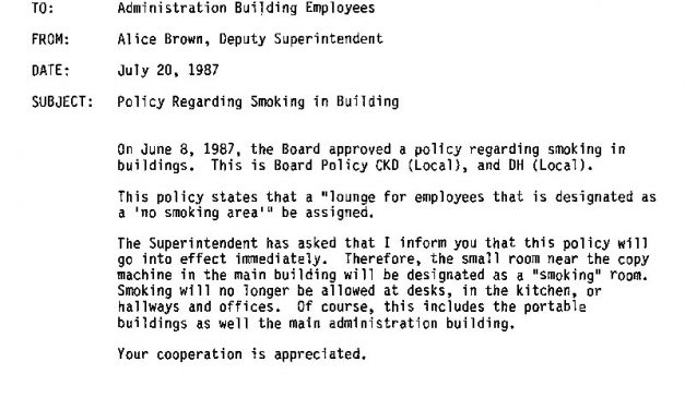 1987-07-20 Administration building enacts new smoking rules